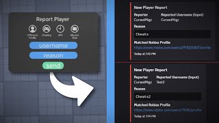 Roblox Player Report UI Showcase