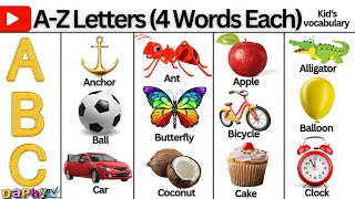 ABC Words: Learning the Alphabet from A to Z | A to Z Words for Kids