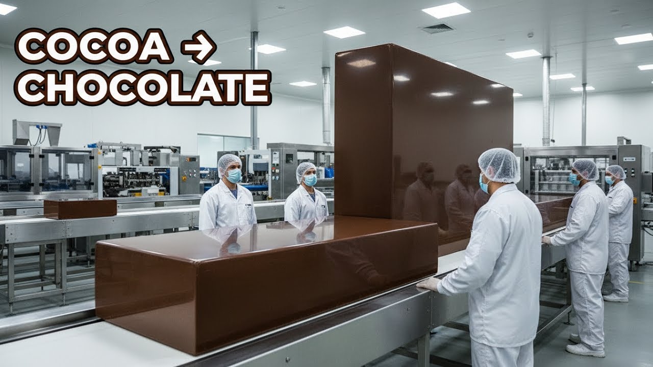 Inside a Modern Factory | From Cocoa Beans to Chocolate Bars