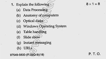 MSc CS 2nd Sem Computer Fundamentals Question Paper
