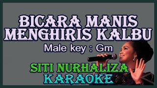 Bicara Manis Menghiris Kalbu (Karaoke) Siti Nurhaliza Nada Pria/ Cowok /Male key Gm