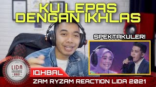 SPEKTAKULAR! React Penampilan Iqhbal (Sumbar) - Ku Lepas Dengan Ikhlas(Lesti) | Top 56 Group 3 Putih