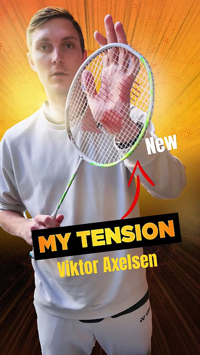 Viktor Axelsen - Badminton Racquet Tension 🔥🔊🏸 #axelsen #badminton #badmintonlovers #yonex