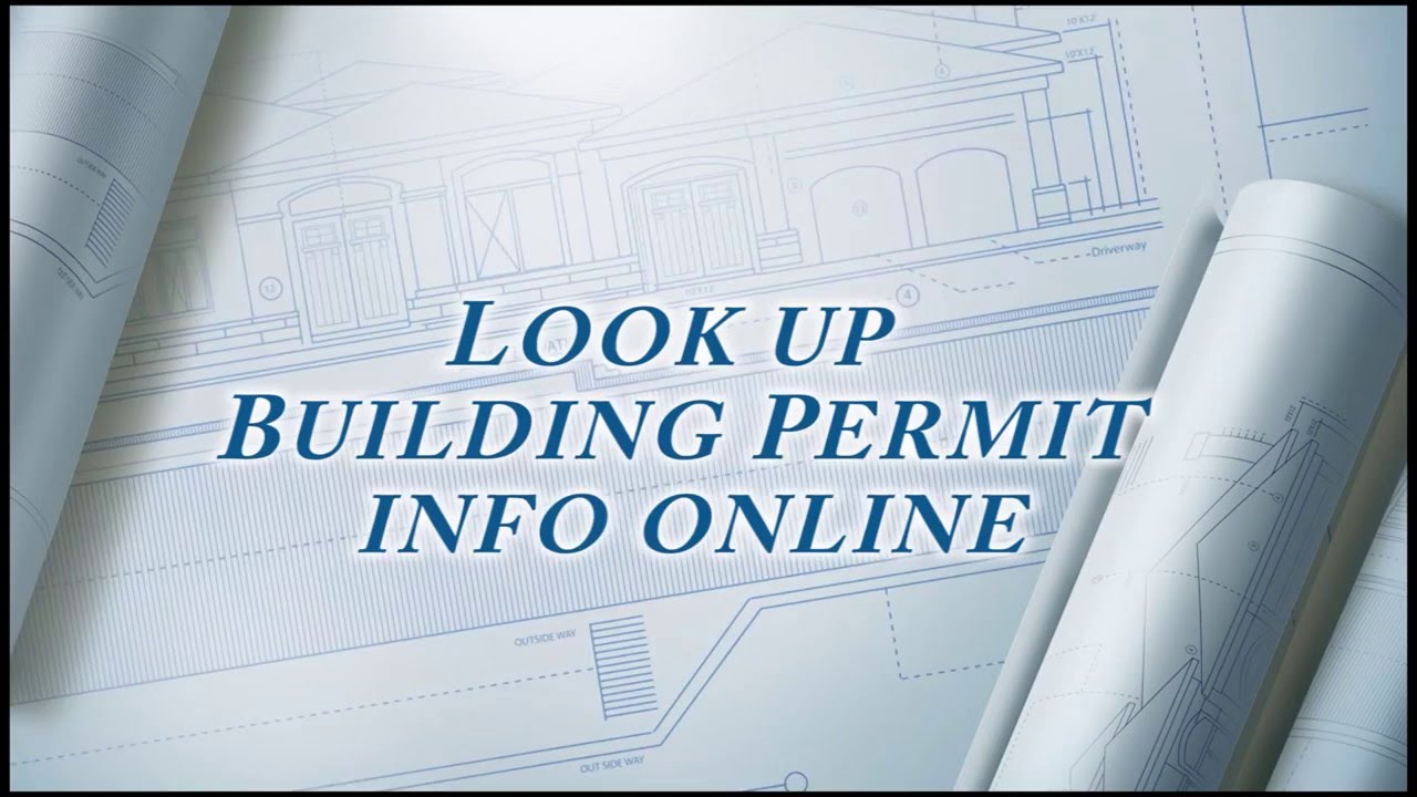 Look Up Building Permit Info Online YouTube