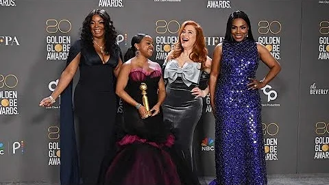 Abbott Elementary Wins Best Musical/Comedy Television Series Quinta Brunson & Cast at #GoldenGlobes