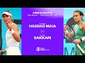 Beatriz Haddad Maia vs. Maria Sakkari | 2024 Madrid Round of 16 | WTA Match Highlights