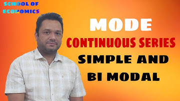 MODE || CONTINUOUS SERIES || EP-2 || SIMPLE AND BI MODAL || EXPLAINED BY JASWINDER SINGH
