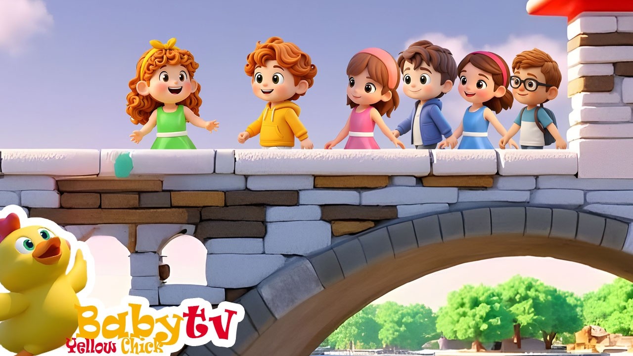 На мосту 🌉 | Детские стишки и песенки 🎵 | @BabyTVYellowChick