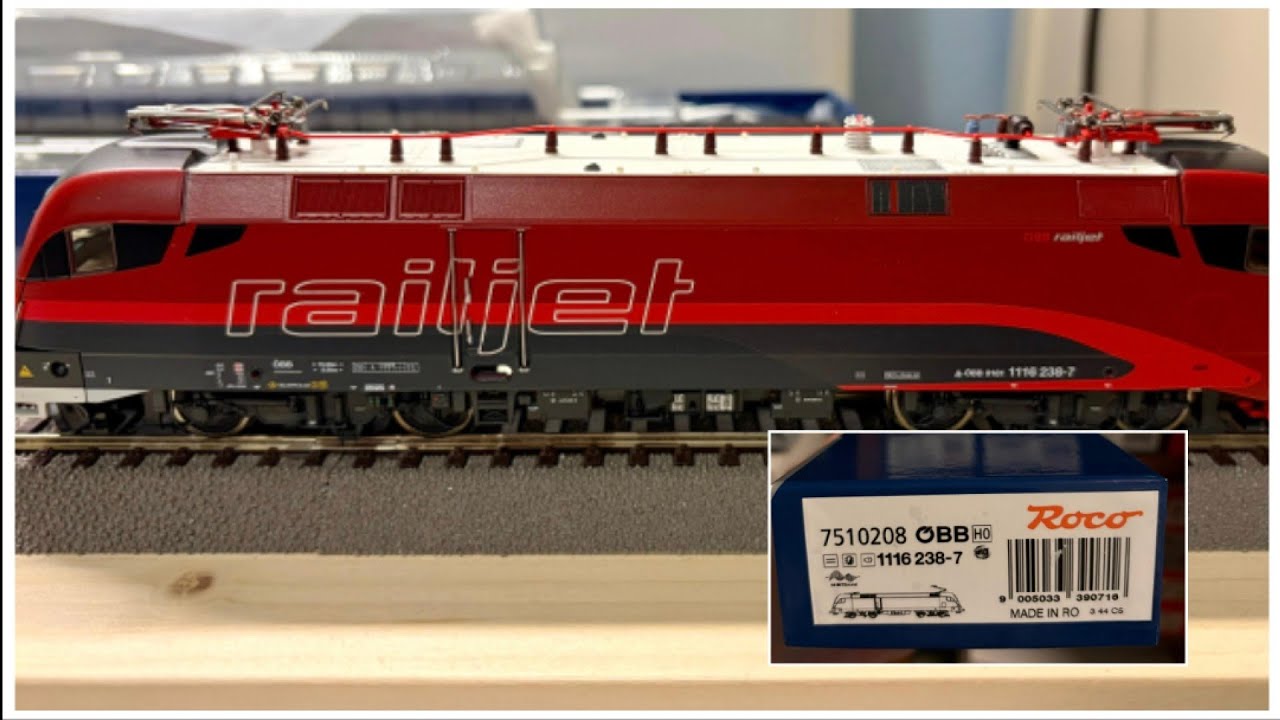New Roco Taurus 1116 238-7 Dcc Sound Railjet Öbb cod. 7510208