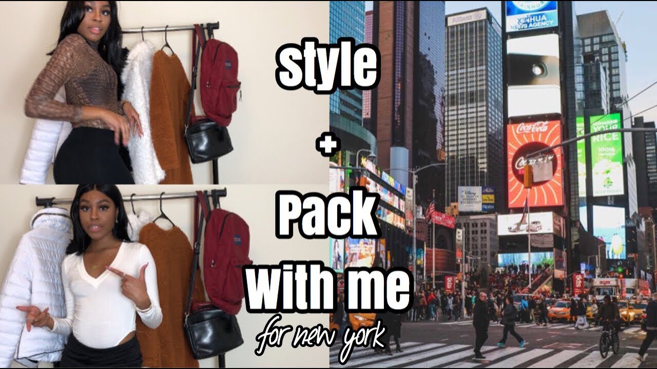 Style + pack with me for NYC | Get ready for a trip with me - YouTube