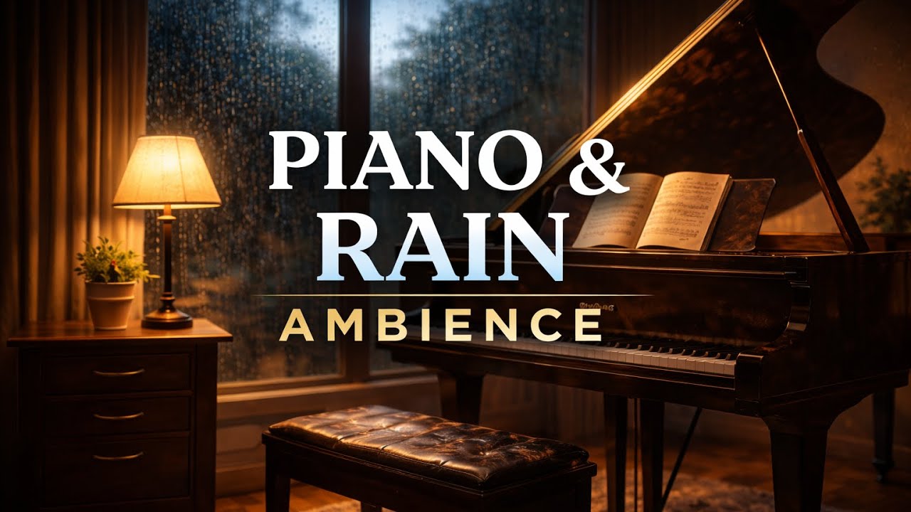 Focused Piano Session with Rain | Background Music for Work, Study & Reading