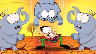 Download lagu What if it Rained Elephants? more videos | #aumsum #kids #cartoon #whatif #education