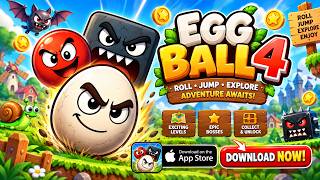 Red Ball vs Red Hero: Egg Ball 4 Level 22 | Roll Jump Adventure screenshot 4
