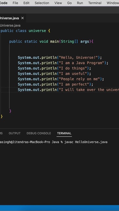 Hello, Universe! - Java Code Parody - YouTube