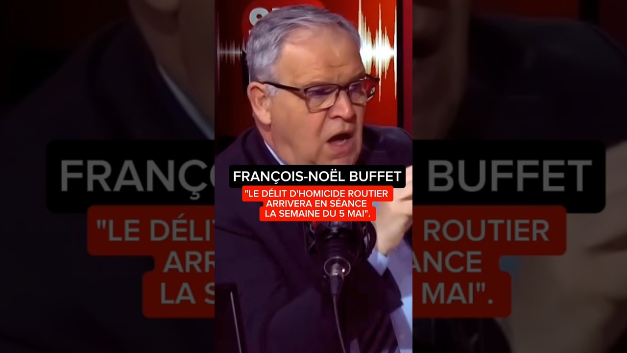 François-Noël Buffet sur le délit d'homicide routier #politique #sudradio #parlonsvrai