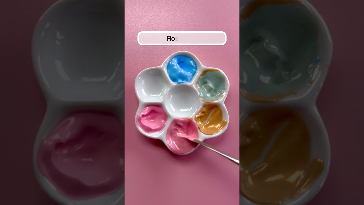Making shiny Color palette. ASMR Color blending🎨#satisfying #relaxing #colormixing #asmr #colors