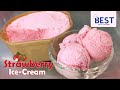 Homemade Strawberry Ice-Cream | Strawberry Ice-Cream | Fruit Ice-Cream