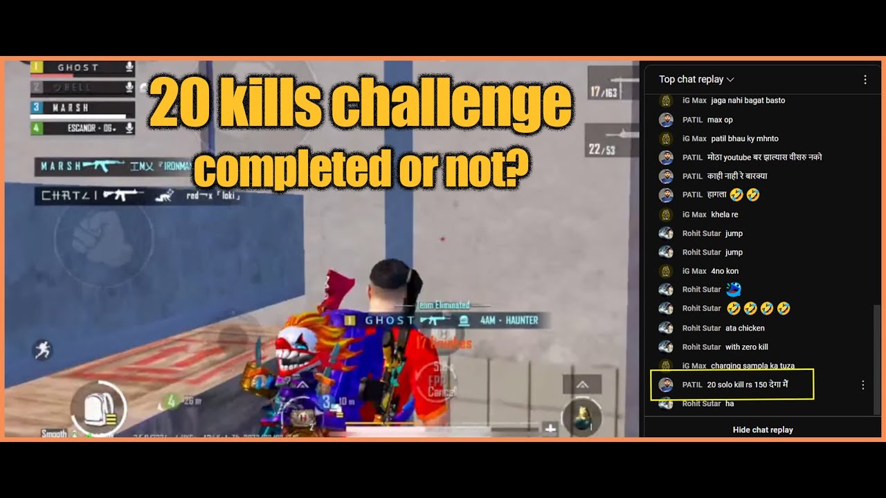 20 KILLS CHALLENGE | INTENSE FIGHT - YouTube