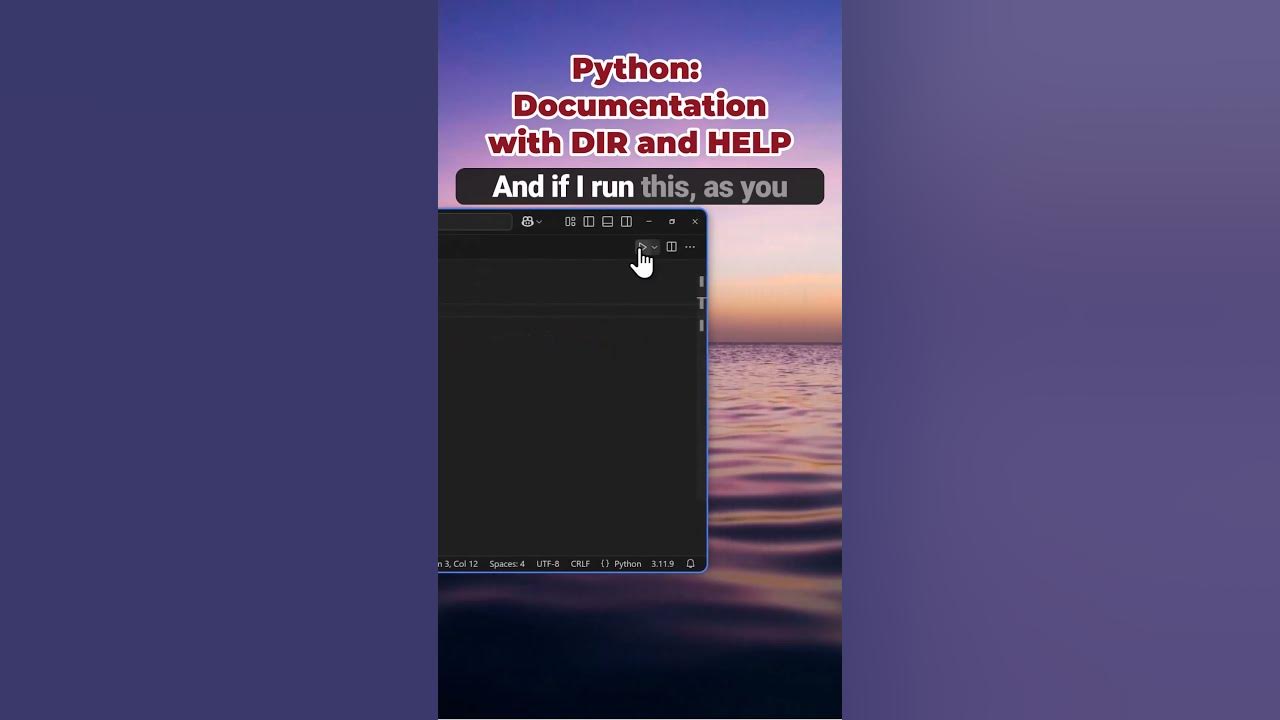Built in documentation with DIR and Help functions in Python #python # ...
