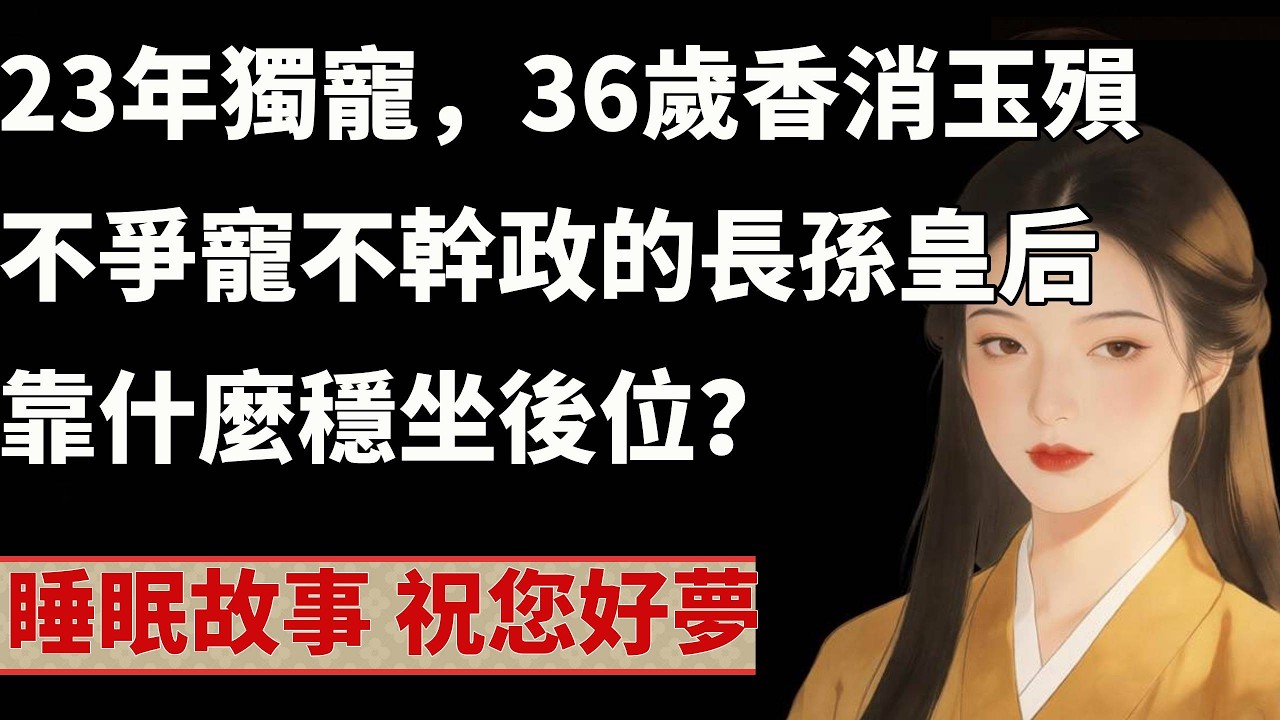 23年獨寵，36歲香消玉殞，不爭寵不幹政的長孫皇后靠什麼穩坐後位？#情感 #助眠 #历史人物 #历史人物故事 #愛情
