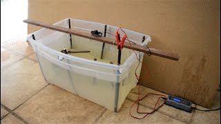 Rust Removal with DIY Electrolysis Tank.