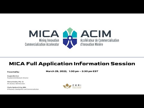 MICA CFP#1 Full Application Process Overview