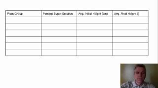 Making a Data Table in Google Docs