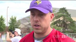 New Vikings QB Case Keenum at training camp this week