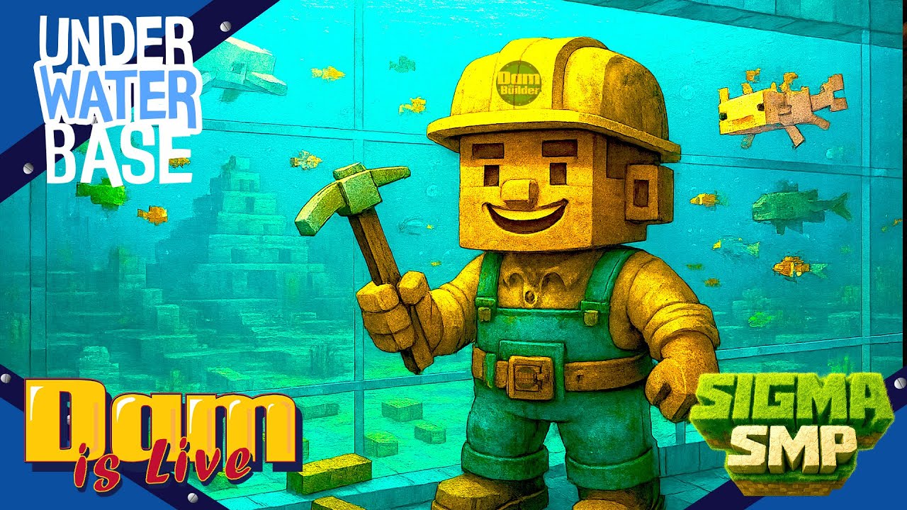 🔴Season 9 Day6 | Sigma SMP | UNDERWATER BASE | Java & Bedrock # ...