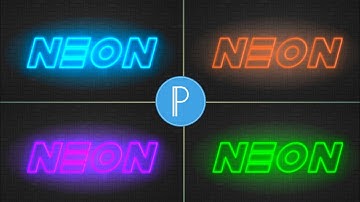 Neon Text Effect in mobile using Pixellab | Make Glowing Logo Design | King Graphics