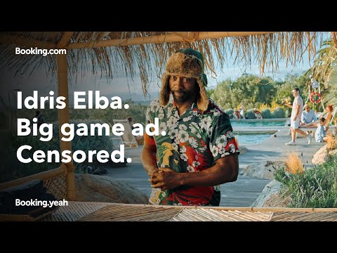 Booking.com I Idris Elba says things | 2022 big game ad