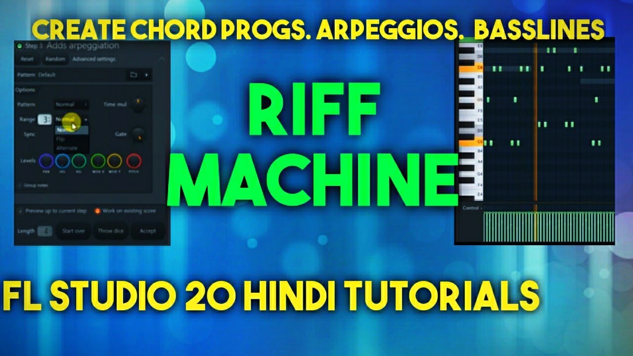 FL Studio 20 Hindi | RIFF MACHINE | How to create Chord Progressions ...