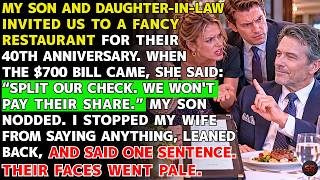 My Daughter-in-Law Refused to Pay for My Dinner — I Said One Sentence and Their Faces Went Pale Fast screenshot 3