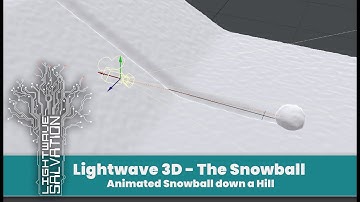 Lightwave 3D - Animating a Snowball down a hill