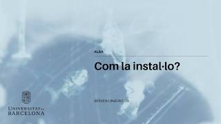 Alba 1: instal·lació i activació del LanguageTool