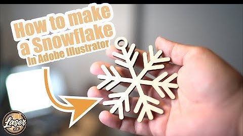 How to make a snowflake ornament in Adobe Illustrator