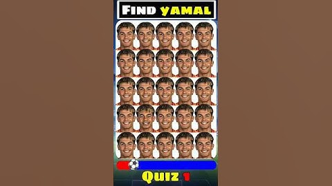 🤯 Find Lamine Yamal ? Neymar Jr ? Cristiano Ronaldo ?Football Quiz 2025#lamineyamal #quiz #football
