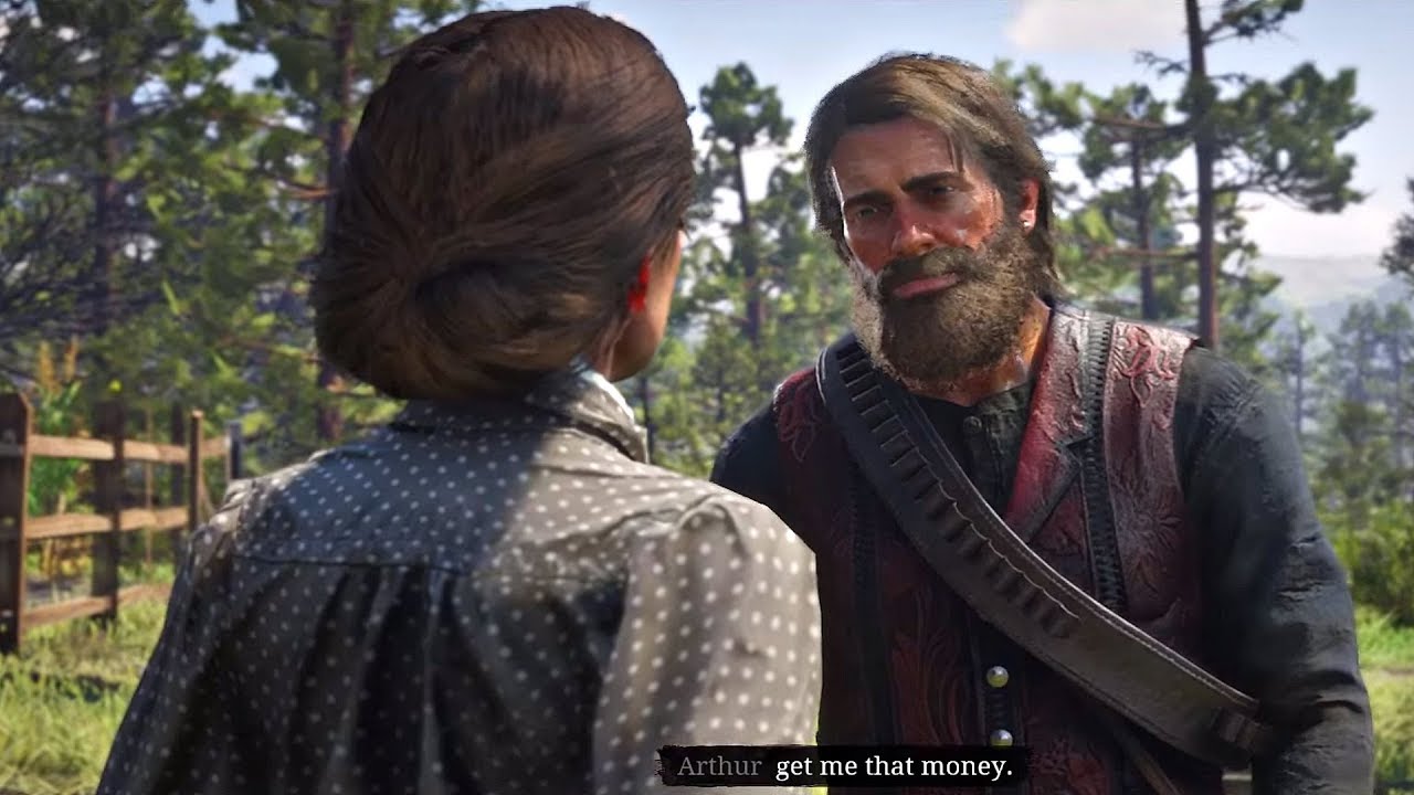 Red Redemption 2 - Arthur Comes Back To Mrs Downes For Debt & Finds Out Her Husband Died - YouTube