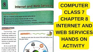 DAV CLASS 7 COMPUTER CHAPTER 8 INTERNET AND WEB SERVICES HANDS ON ACTIVITY SOLUTION BY ASIF SIR