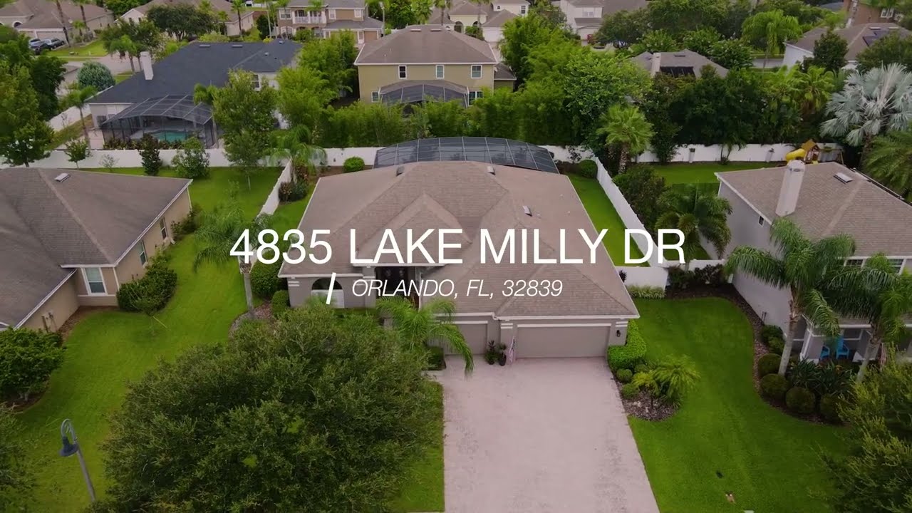 ORLANDO POOL HOME IN GATED COMMUNITY FOR SALE - 4835 LAKE MILLY DRIVE, ORLANDO FLORIDA
