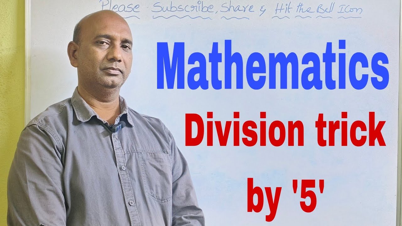 #mathematics // Simple and Easy trick for division with '5'..... - YouTube