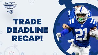 NFL Week 9 Fantasy: Trade Deadline Winners \& Losers! (Fantasy Football Today in 5 Podcast)