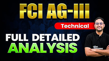 FCI AG-III 2024 | Exam Pattern, Syllabus, Vacancies & More | Full Online Course | ACC | Deepak W Sir