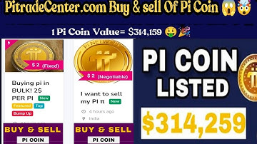 PitradeCenter.com Buy & Sell Of Pi Coin 😱🤯 | 1 Pi Coin Value = $314,159 🤑🎉 #bitcoin#pinetwork#crypto