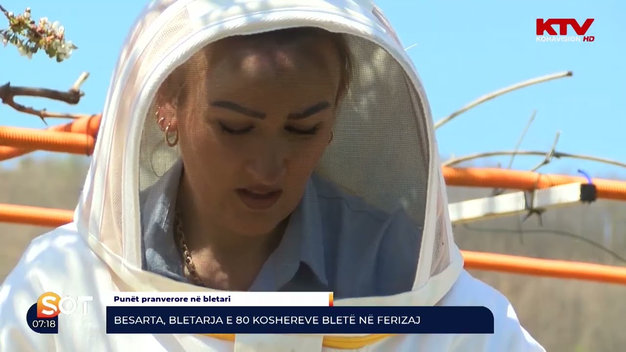 Besarta, bletarja e 80 koshereve bletë në Ferizaj 19 04 2022