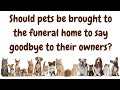 Bringing A Pet to a Visitation at the Funeral Home for their Owner Who Has Died