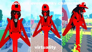 How to get VIRTUALITY BADGE and VIRTUALITY MORPH in BECOME EVERY FUNKY CHARACTERS 2 BEFC2 ROBLOX!