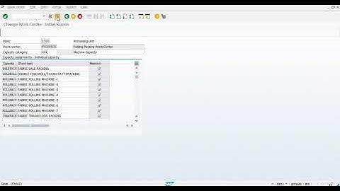 Assign Individual Capacity to Work Center SAP PP