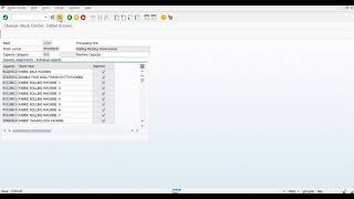 Assign Individual Capacity to Work Center SAP PP screenshot 2