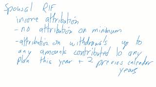 Spousal RRIF Income Attribution